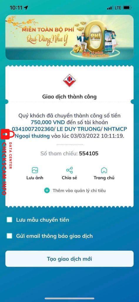 Ebidensya laban sa Le Duy Truong