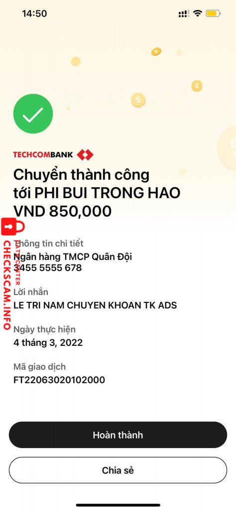 Ebidensya laban sa PHI BUI TRONG HAO