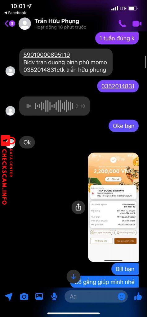 ဆန့်ကျင်သက်သေ Trần Hữu Phụng