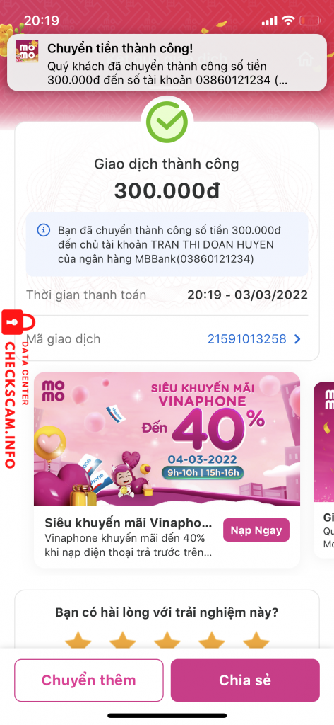 Ebidensya laban sa TRAN THI DOAN HUYEN