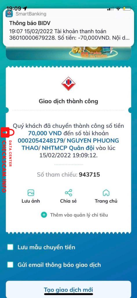 Ebidensya laban sa NGUYEN PHUONG THAO