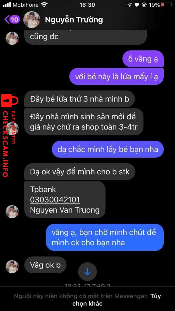 Ebidensya laban sa Nguyễn Văn Trường