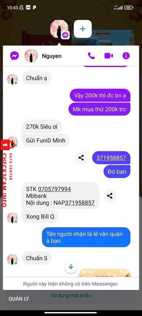 Ebidensya laban sa Lê Văn Quân