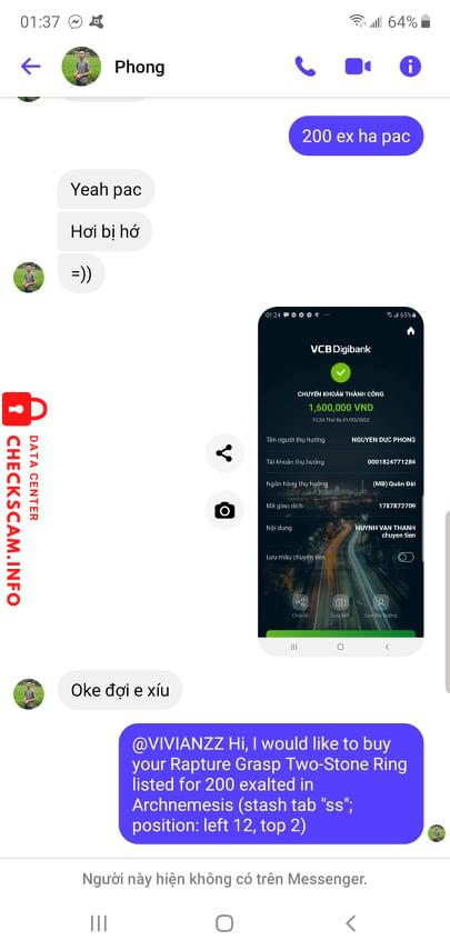 ဆန့်ကျင်သက်သေ Nguyen Duc Phong