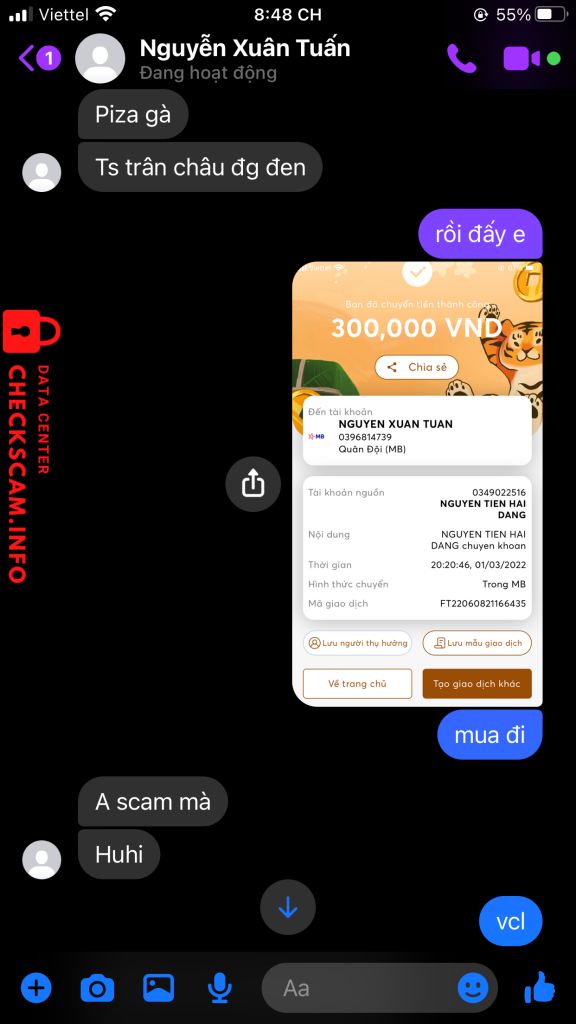 Ebidensya laban sa Nguyễn Xuân Tuấn