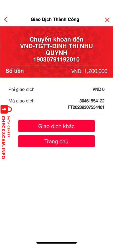 Ebidensya laban sa Đinh Thị Như Quỳnh