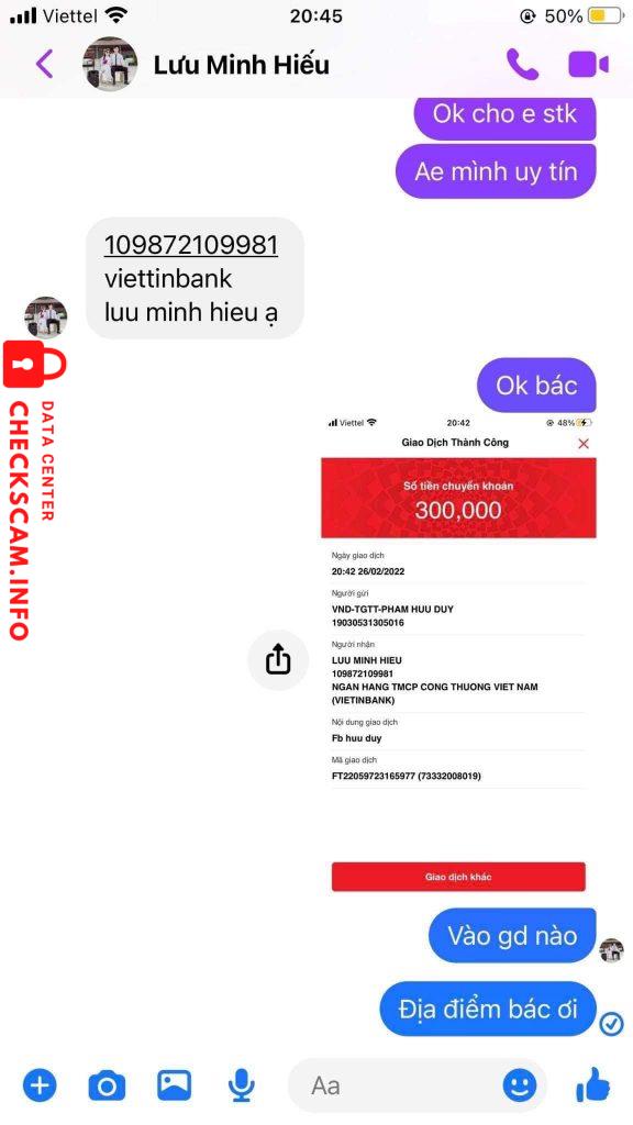 Ebidensya laban sa Lưu minh hiếu
