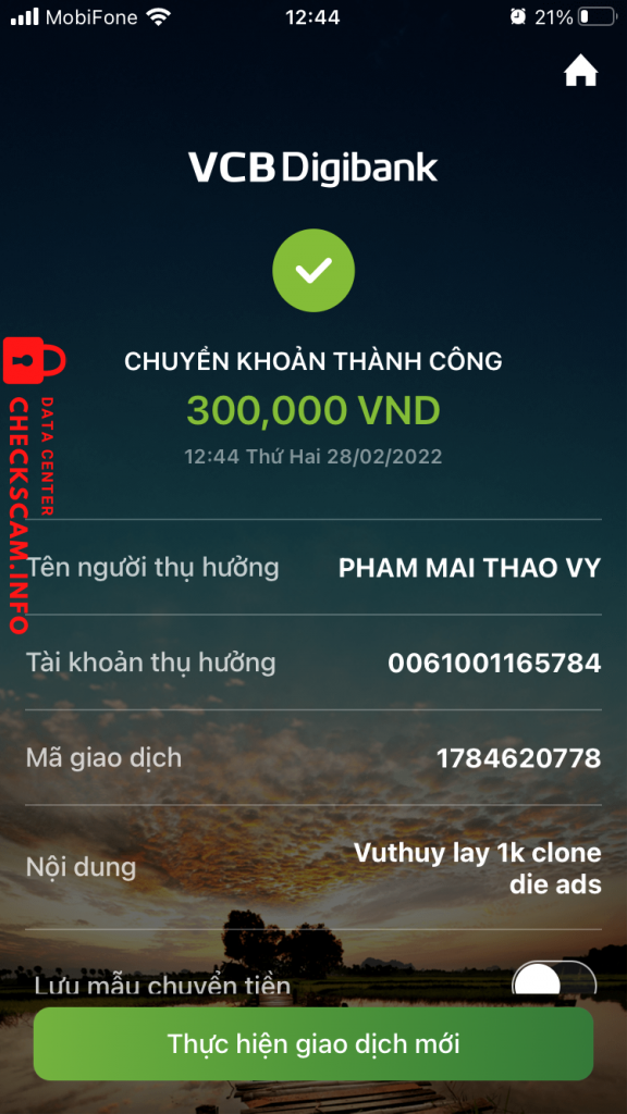 Ebidensya laban sa PHAM MAI THAO VY