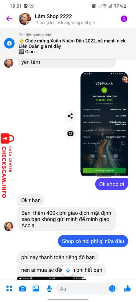 Ebidensya laban sa TRAN THANH LAM