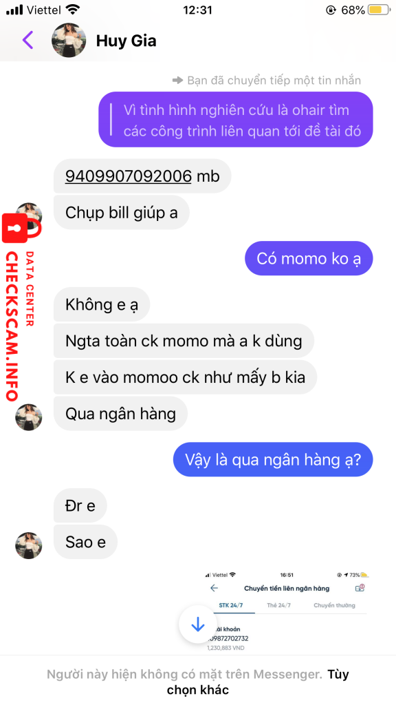 Ebidensya laban sa DANG QUOC HUY