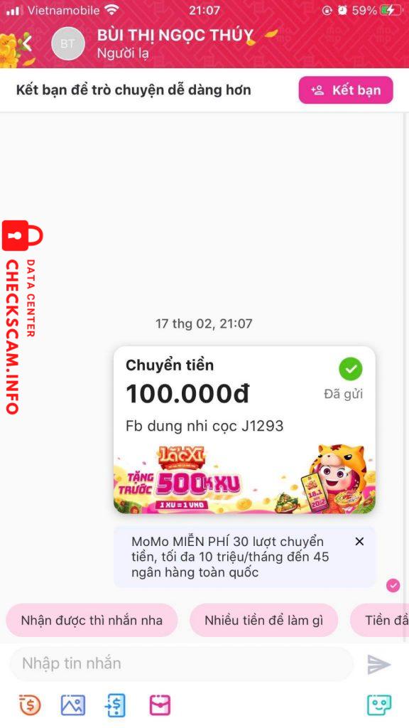 Ebidensya laban sa Bui Thi Ngoc Thuy