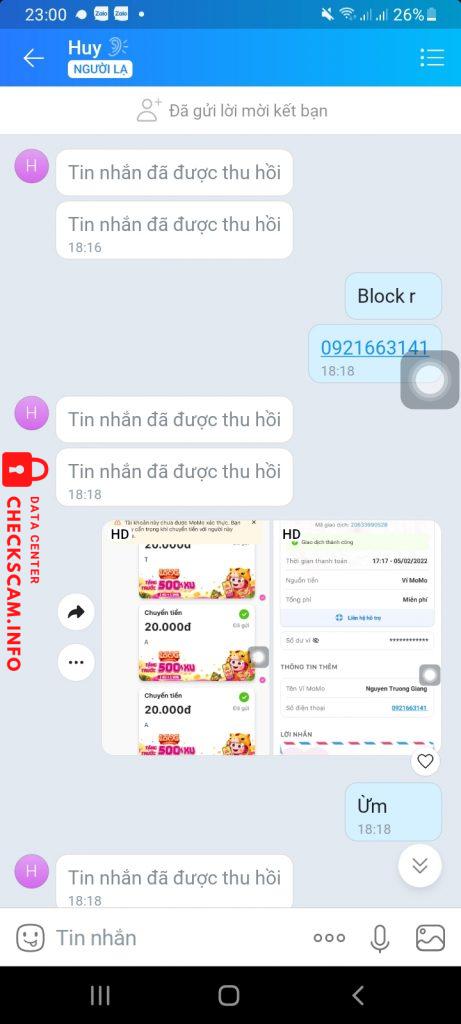 Ebidensya laban sa Nguyễn Trường Giang