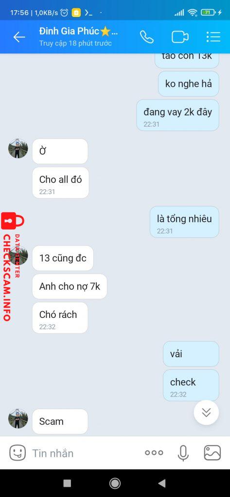 Ebidensya laban sa ĐINH GIA PHÚC