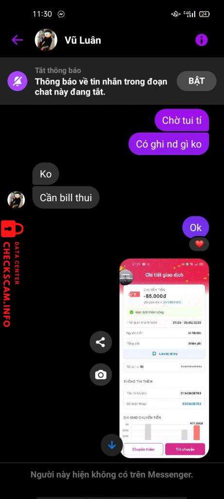 Ebidensya laban sa Trần Vũ Luân