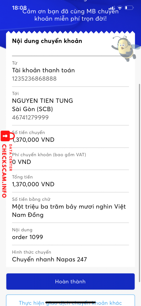 Ebidensya laban sa NGUYEN TIEN TUNG