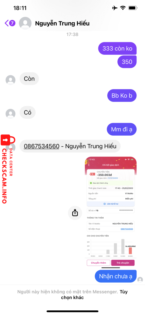 Ebidensya laban sa Nguyễn Trung Hiếu