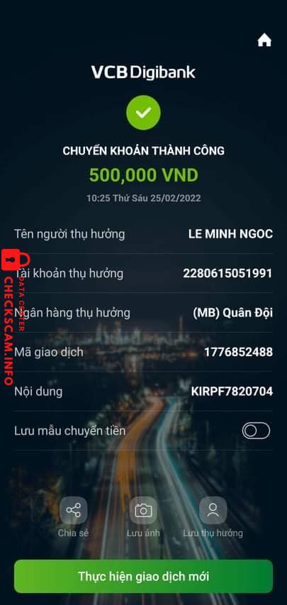 Ebidensya laban sa Le Minh Ngoc