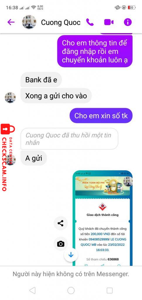 Ebidensya laban sa Lê Cường Quốc
