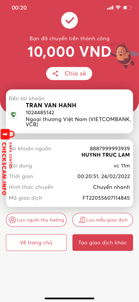 Ebidensya laban sa Tran Van Hanh