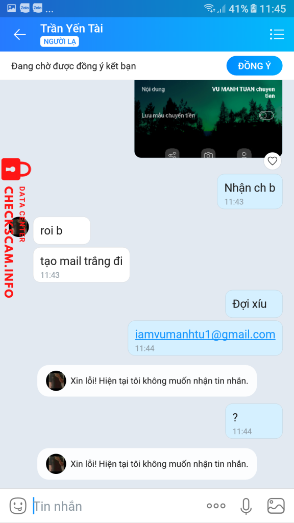 Ebidensya laban sa Trần Yến Tài