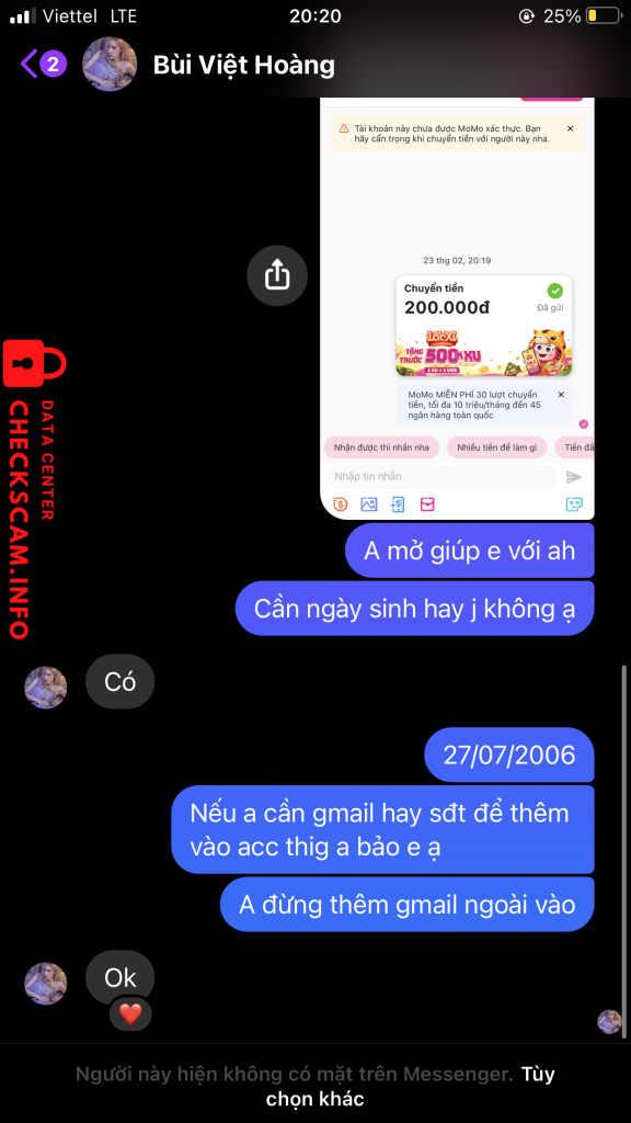 Ebidensya laban sa Bùi Việt Hoàng