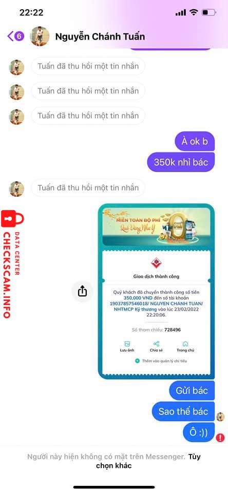 Ebidensya laban sa Nguyễn Chánh Tuấn