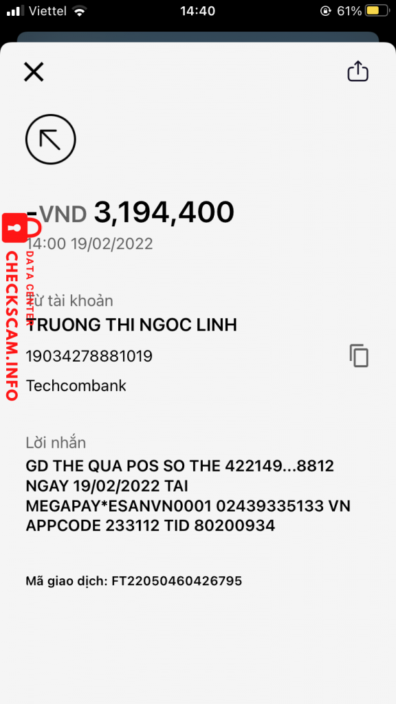 Ebidensya laban sa Nguyen Thi Thanh Tuyen