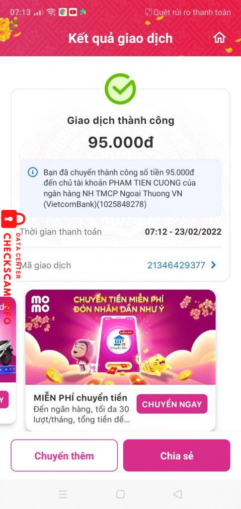 针对的证据 Pham Tien Cuong