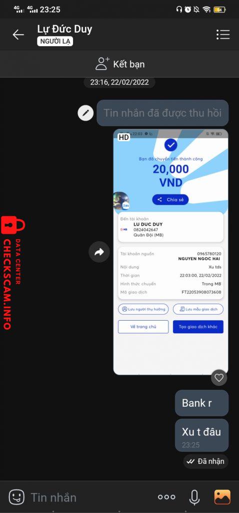 针对的证据 Lu Duc Duy