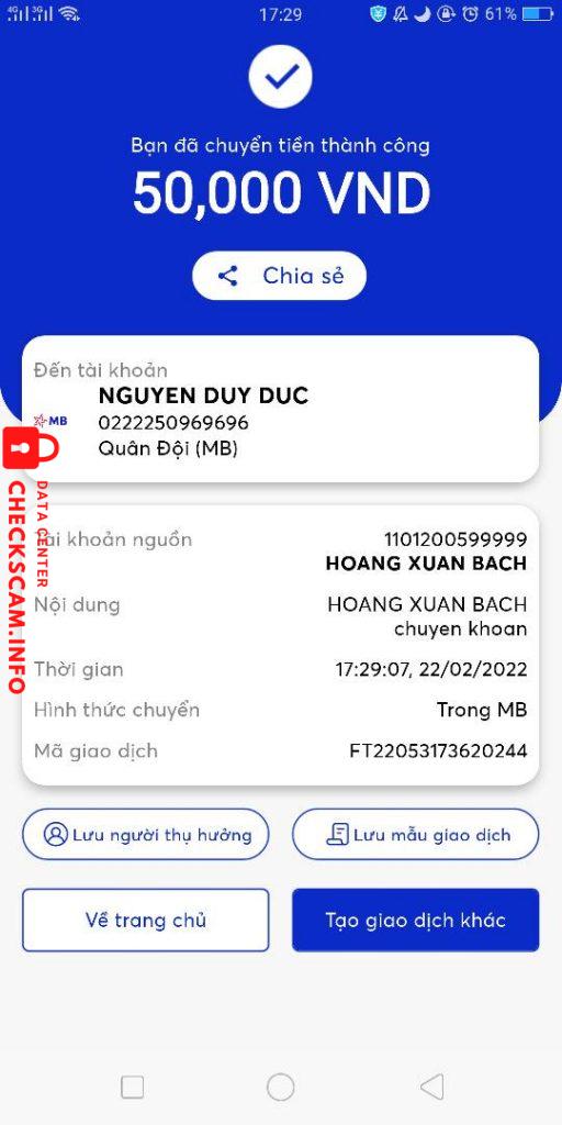 Ebidensya laban sa Nguyễn Duy Đức