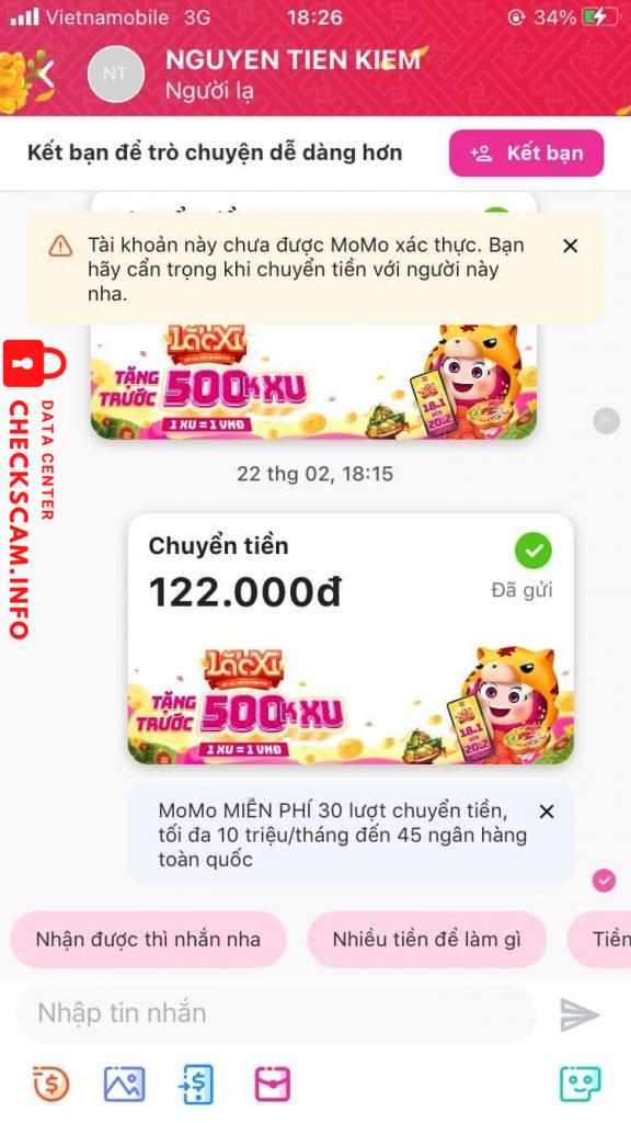 Ebidensya laban sa Nguyễn Tiến Kiểm