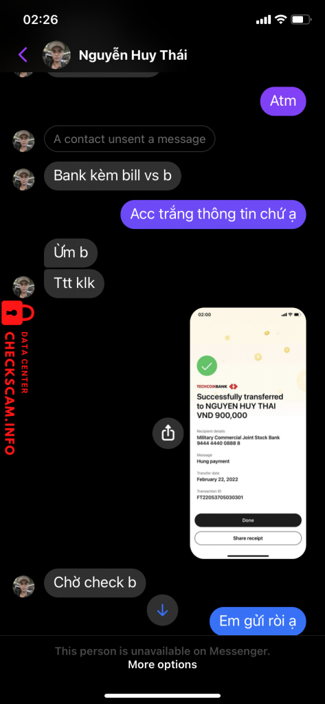 针对的证据 Nguyễn Duy Thái
