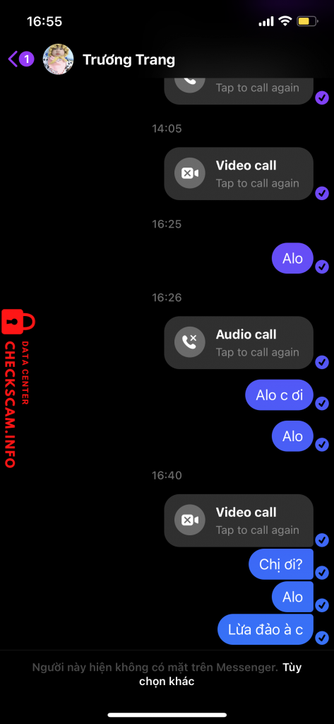 针对的证据 Trương Thị Thuỳ Trang