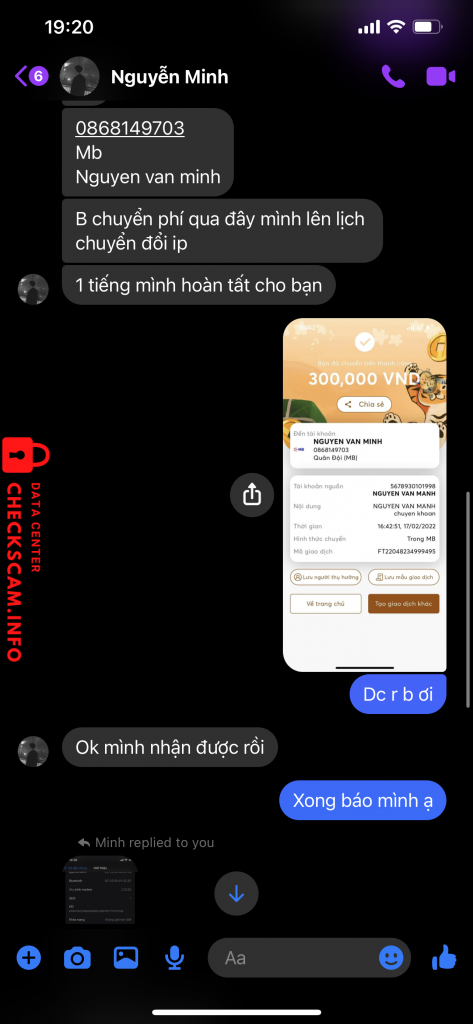针对的证据 Nguyen Van Minh