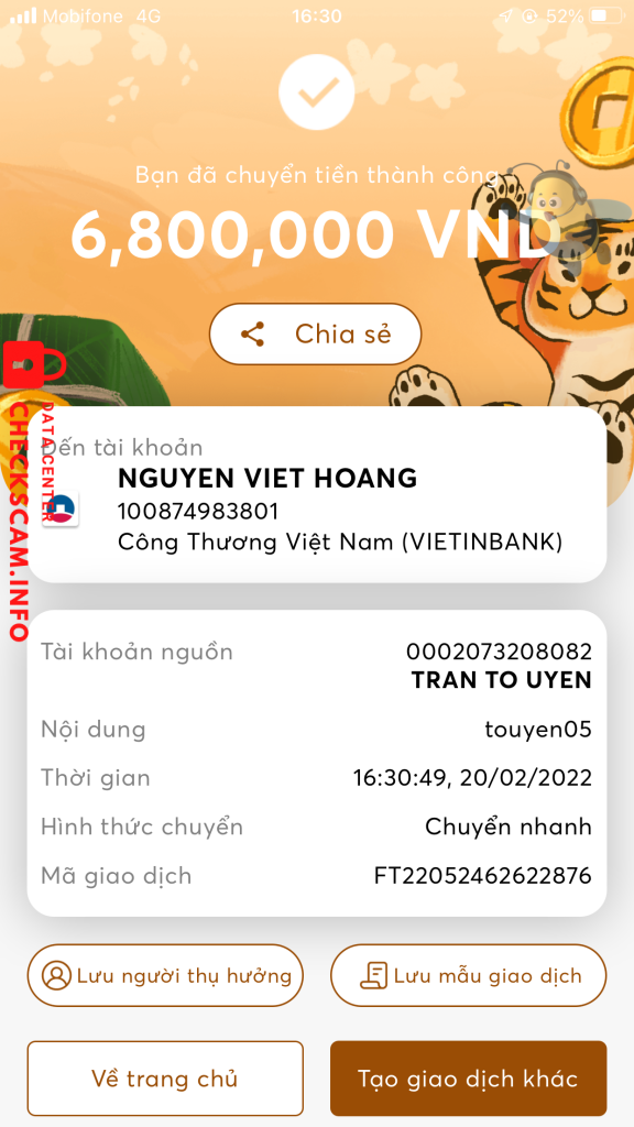 针对的证据 Nguyen Viet Hoang