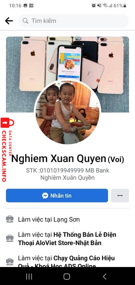 针对的证据 Nghiêm Xuân Quyền