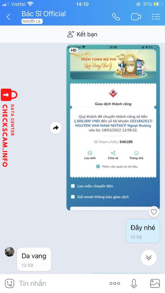 Ebidensya laban sa Nguyen Van Nam