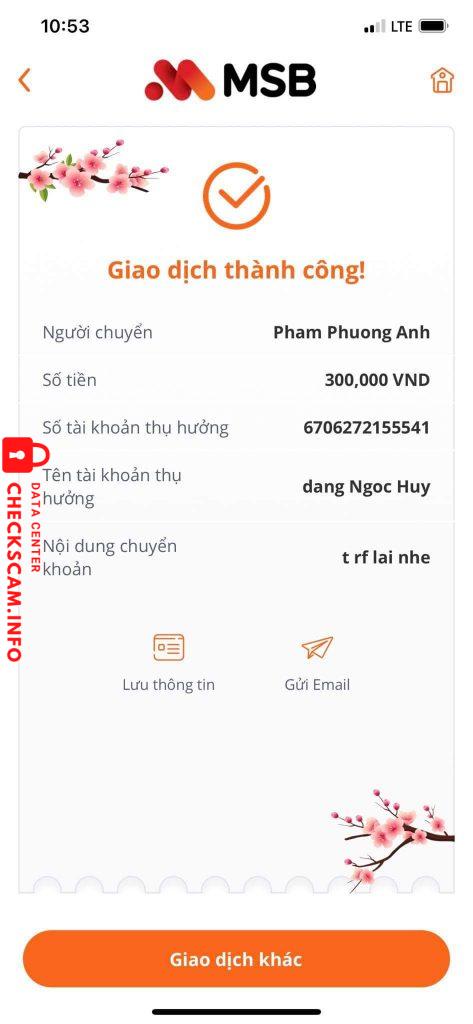 Ebidensya laban sa Dang Ngoc Huy