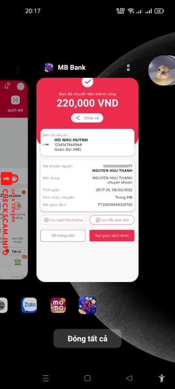 Ebidensya laban sa Nguyễn Hưu Thành