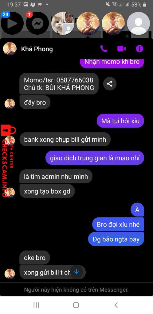 Ebidensya laban sa Bùi Khả Phong