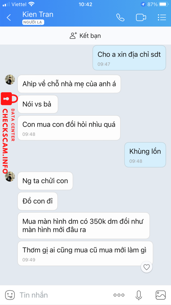 针对的证据 Trần Vĩ Kiện