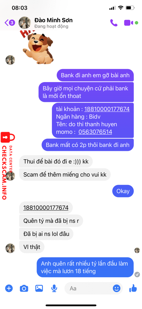 Ebidensya laban sa Dao Minh Son