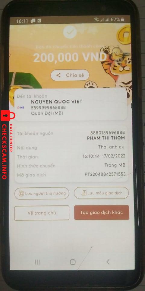 Ebidensya laban sa Nguyễn Quốc Việt
