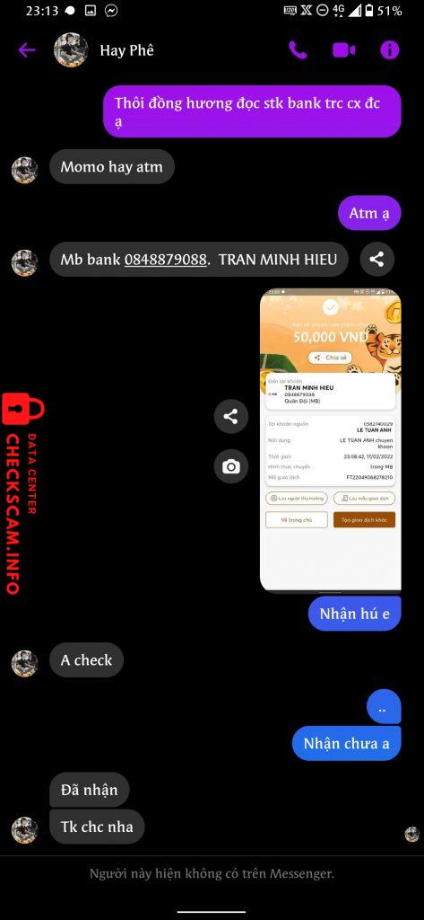 Ebidensya laban sa Tran Minh Hieu