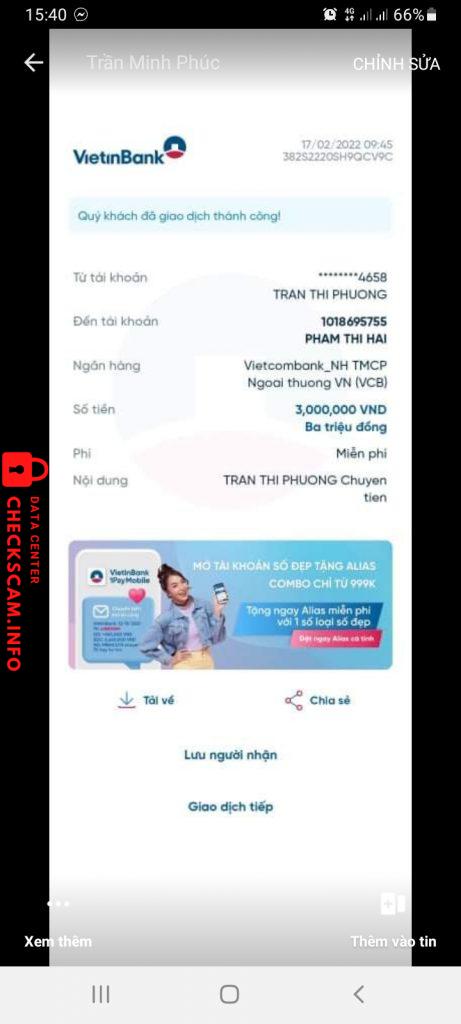 Ebidensya laban sa Pham Thi Hai