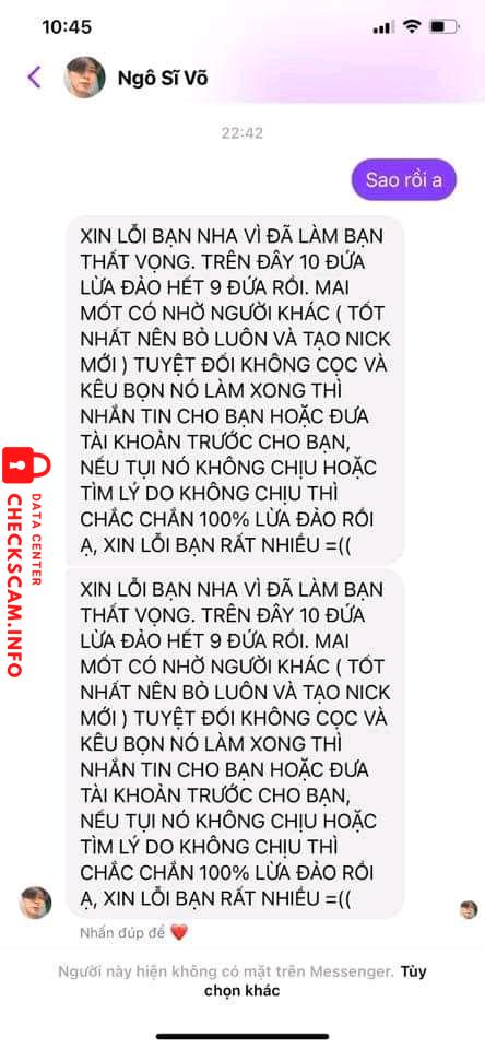 Ebidensya laban sa Ngô Sỹ Võ