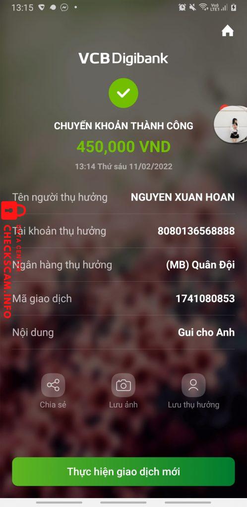 Ebidensya laban sa Nguyen Xuan Hoan