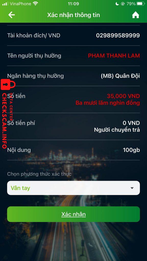 Ebidensya laban sa Pham Thanh Lam