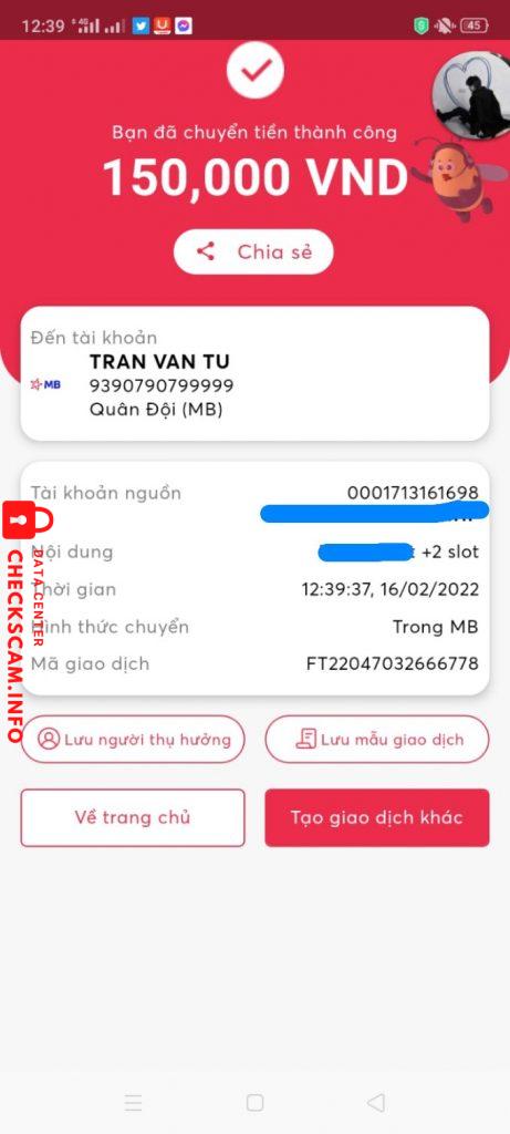Ebidensya laban sa Tran Van Tu