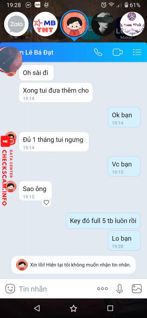Ebidensya laban sa Phạm lê bá Đạt